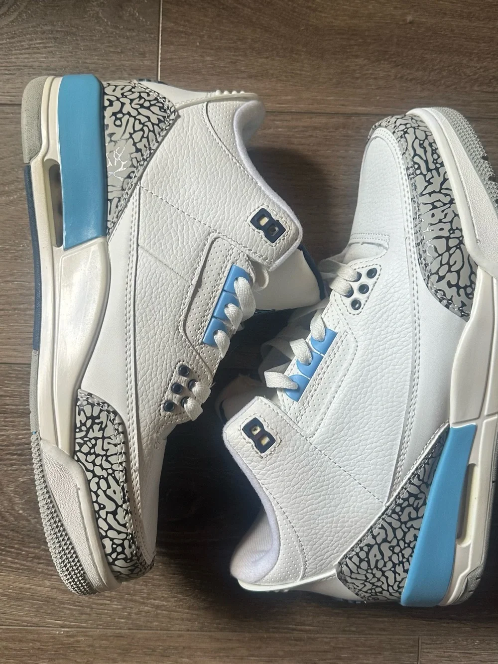 White & University Blue Men’s Basketball Sneakers